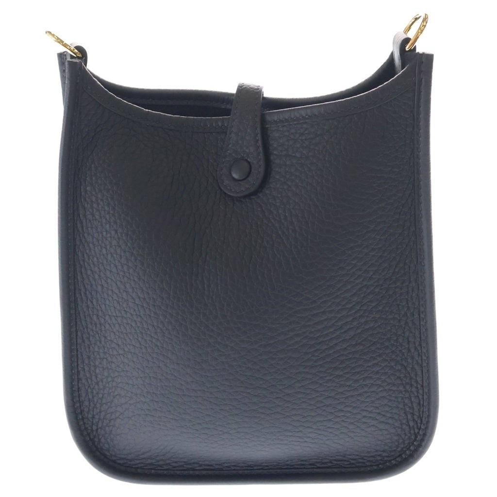 HERMES(エルメス) エブリン TPM キャバン トゴ レザー ショルダーバッグ ゴールド金具 ダークネイビー K刻印 レディース