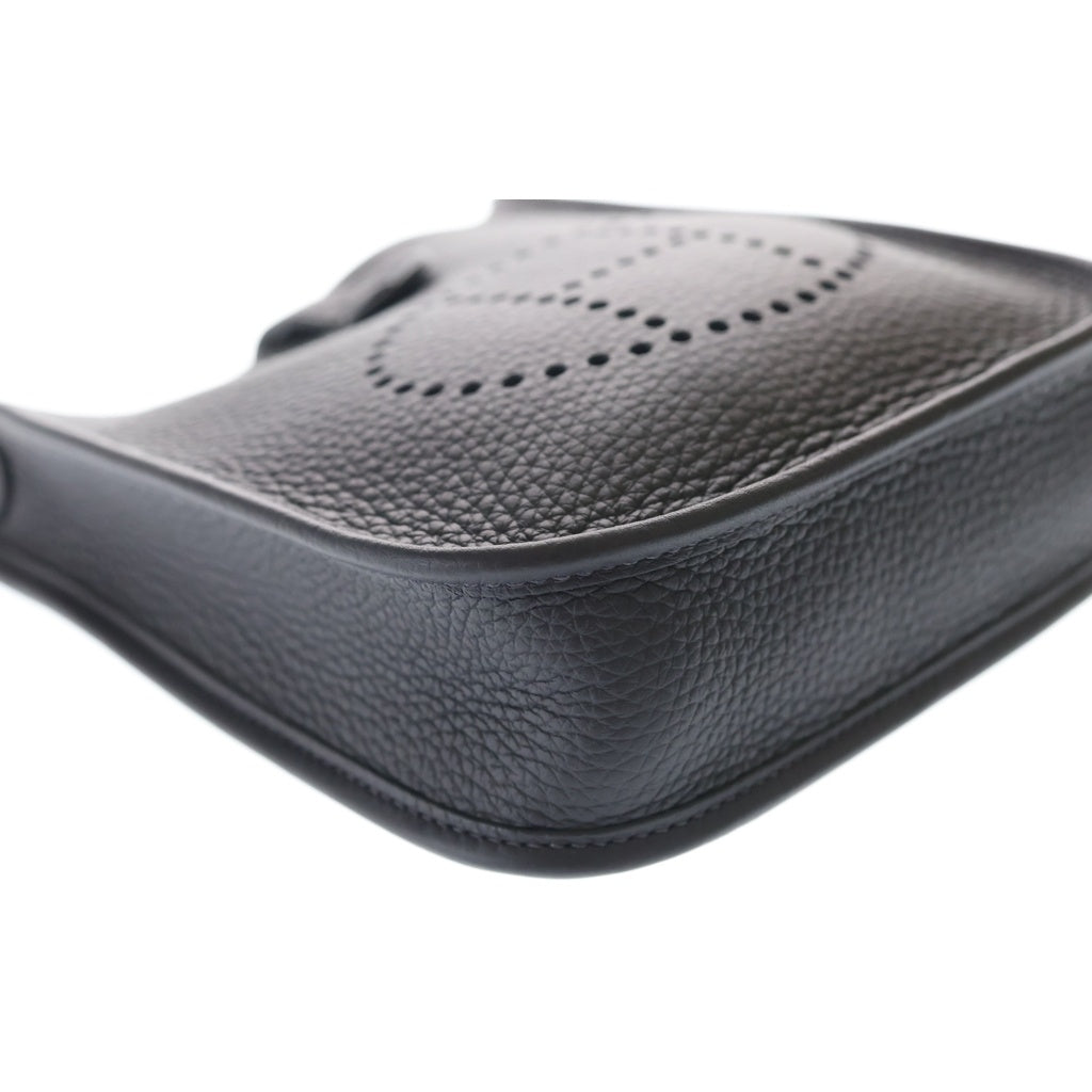 HERMES(エルメス) エブリン TPM キャバン トゴ レザー ショルダーバッグ ゴールド金具 ダークネイビー K刻印 レディース