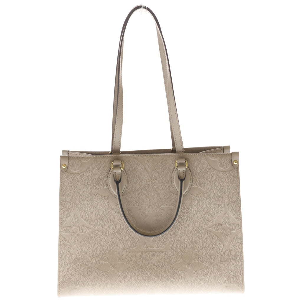 LOUIS VUITTON(ルイヴィトン) モノグラム アンプラント オンザゴーMM レザー 2WAY ハンドバッグ トートバッグ ショルダーバッグ ICタイプ トゥルトレール ベージュ系 M45607 レディース