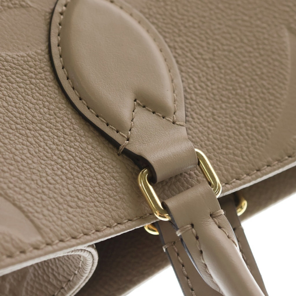 LOUIS VUITTON(ルイヴィトン) モノグラム アンプラント オンザゴーMM レザー 2WAY ハンドバッグ トートバッグ ショルダーバッグ ICタイプ トゥルトレール ベージュ系 M45607 レディース