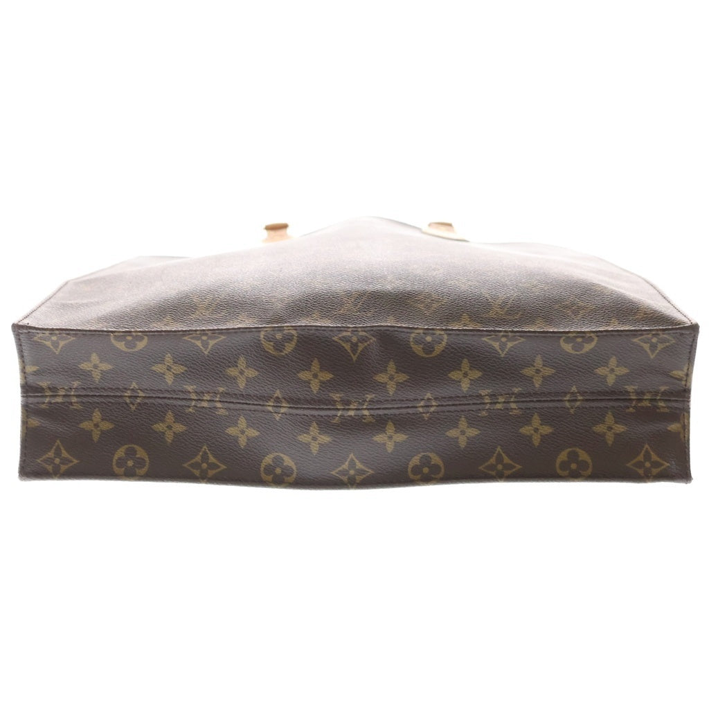 LOUIS VUITTON(ルイヴィトン) モノグラム サックプラ トートバッグ ハンドバッグ ブラウン レザー×PVC M51140 ゴールド金具 レディース