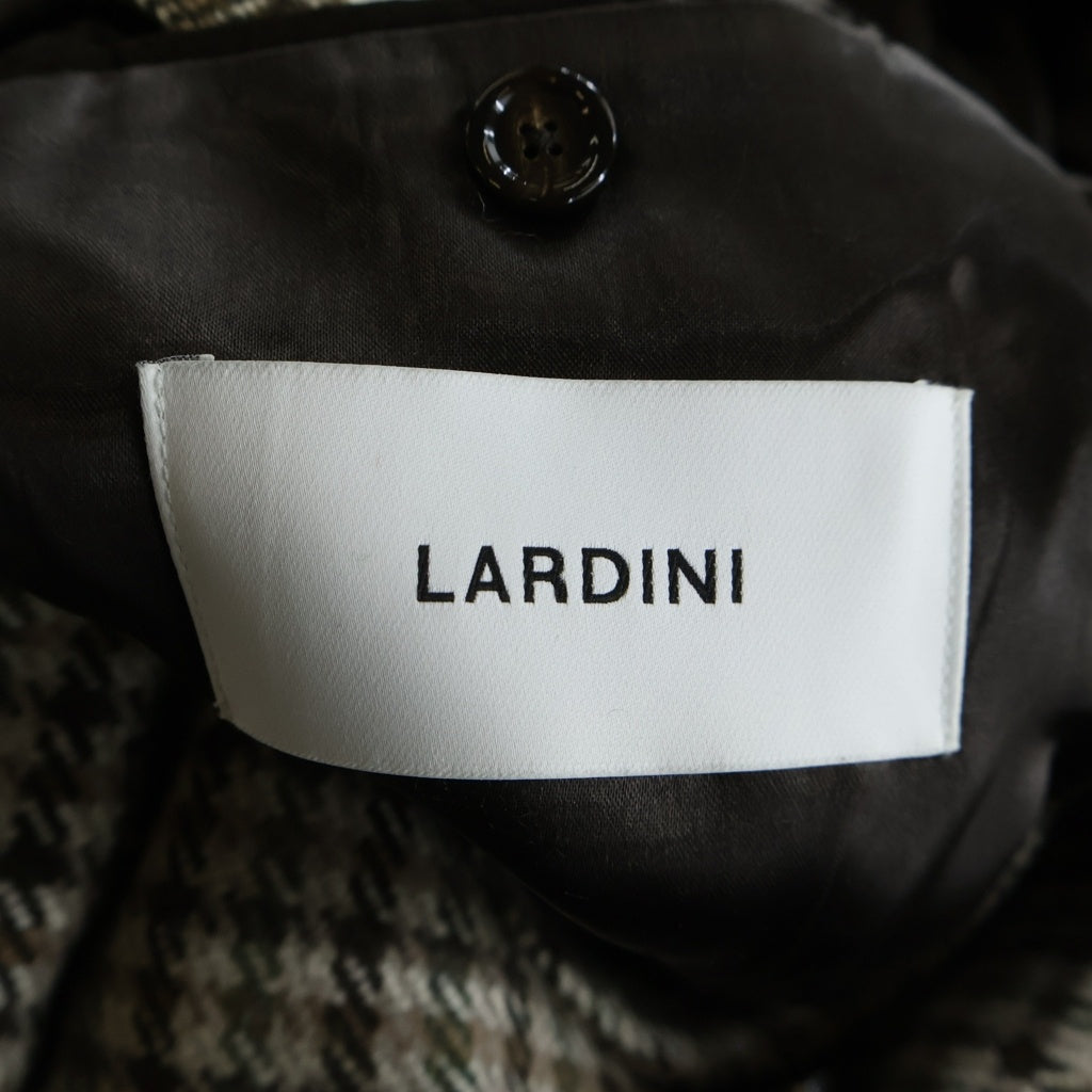 LARDINI(ラルディーニ) ダブルブレステッドチェックウールコート ベージュ #50 JA23218Q
