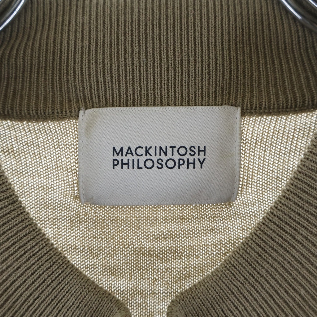 MACKINTOSH(マッキントッシュ) ハイゲージモックネックニット ベージュ ウール #38 H1N14ー455ー45