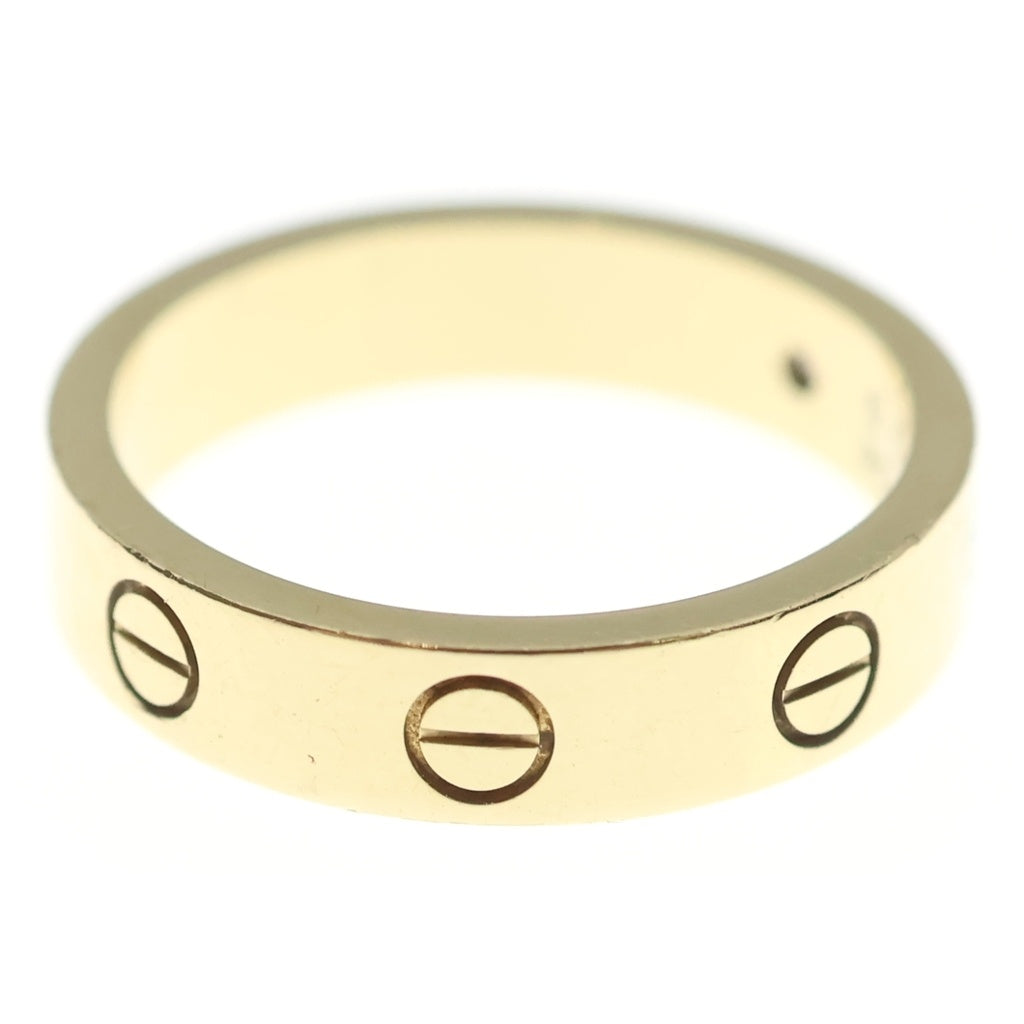 Cartier(カルティエ) ミニラブ リング イエローゴールド ダイヤ 1PD Au750YG #50 レディース