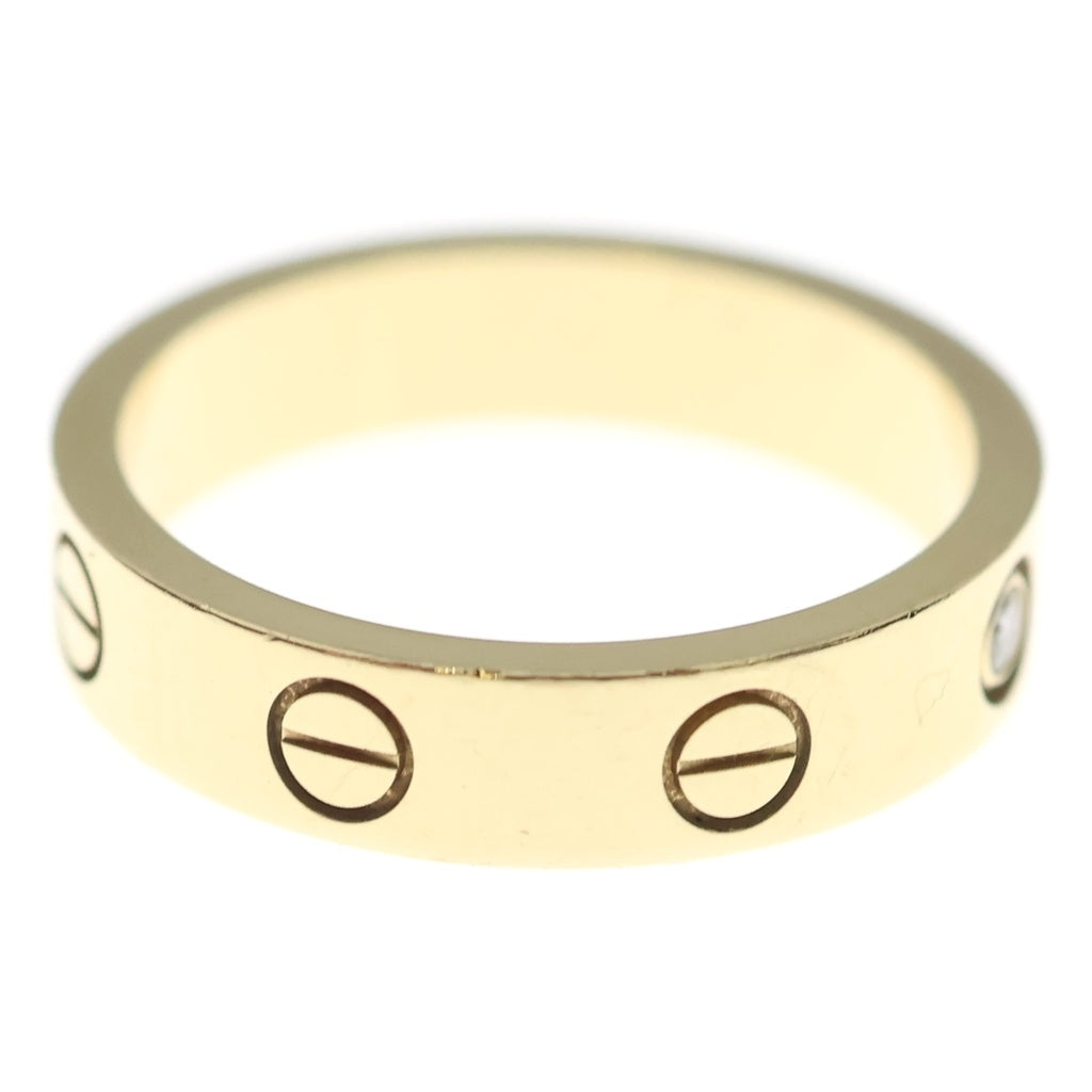 Cartier(カルティエ) ミニラブ リング イエローゴールド ダイヤ 1PD Au750YG #50 レディース