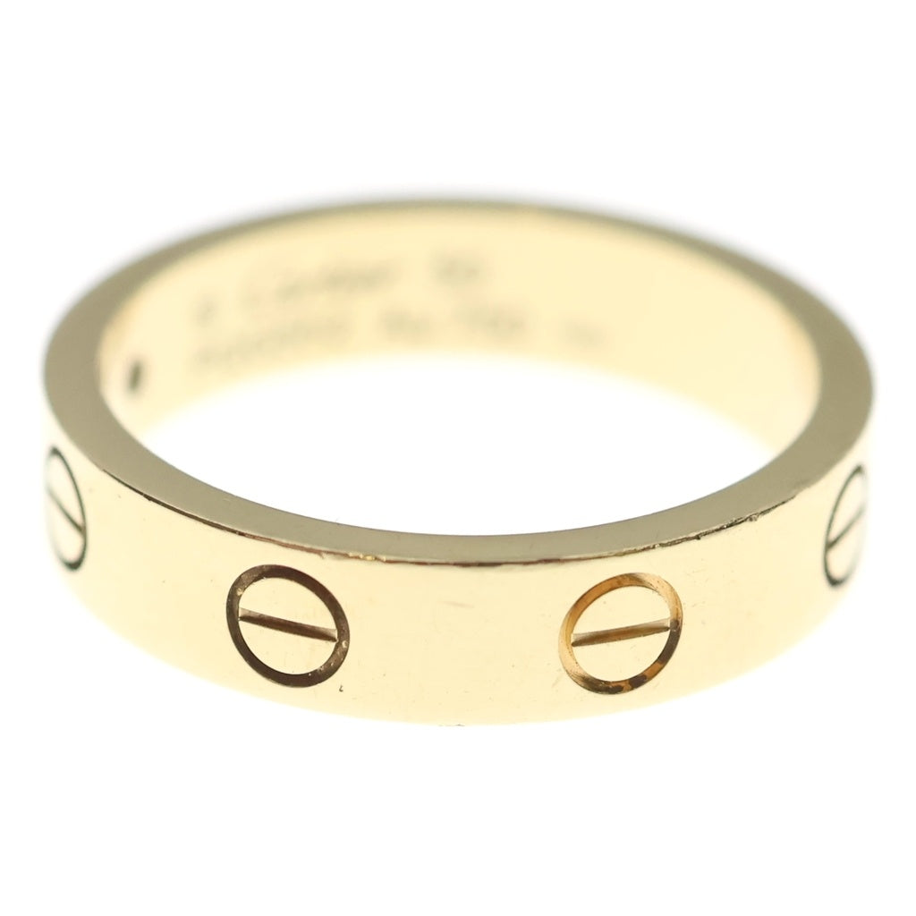 Cartier(カルティエ) ミニラブ リング イエローゴールド ダイヤ 1PD Au750YG #50 レディース