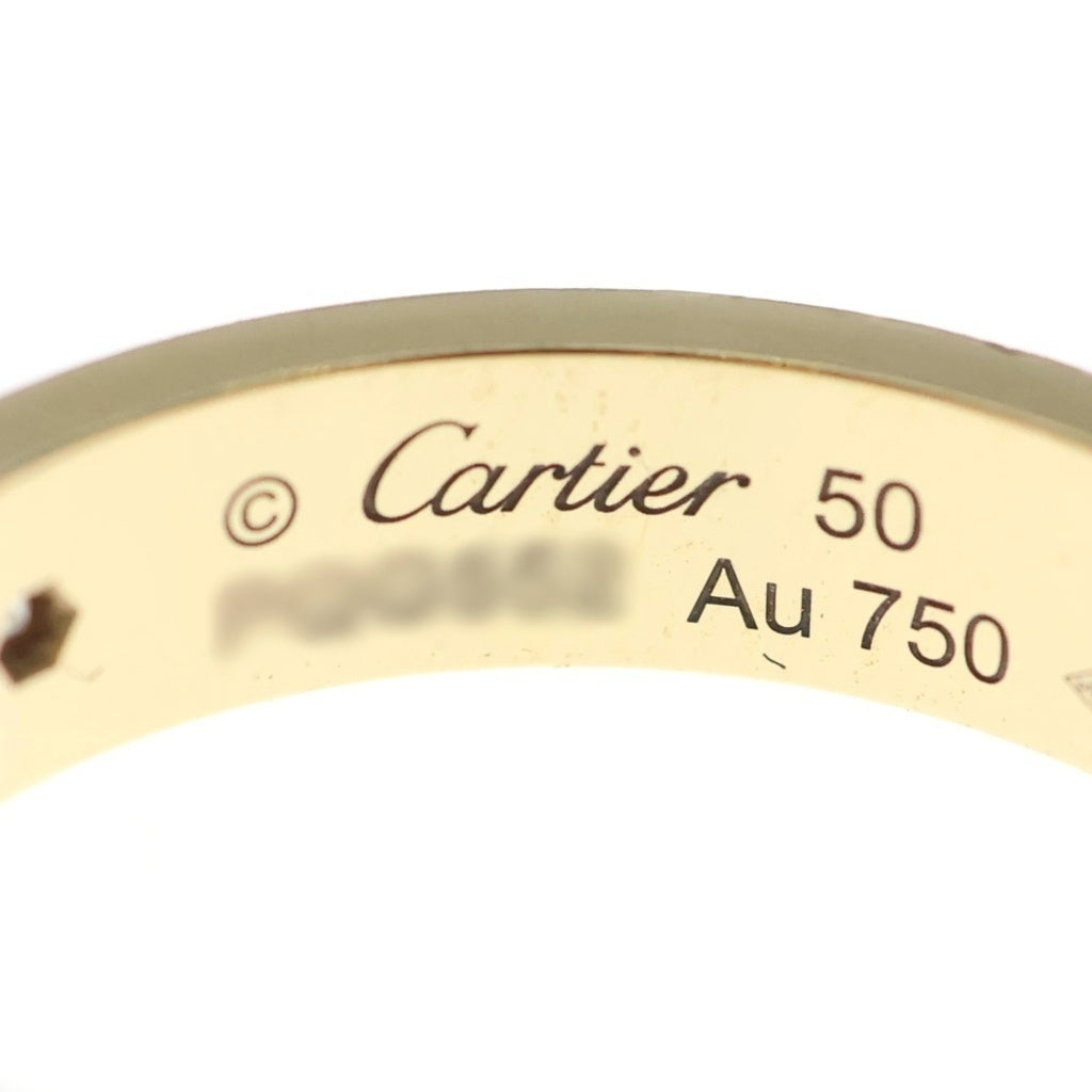 Cartier(カルティエ) ミニラブ リング イエローゴールド ダイヤ 1PD Au750YG #50 レディース
