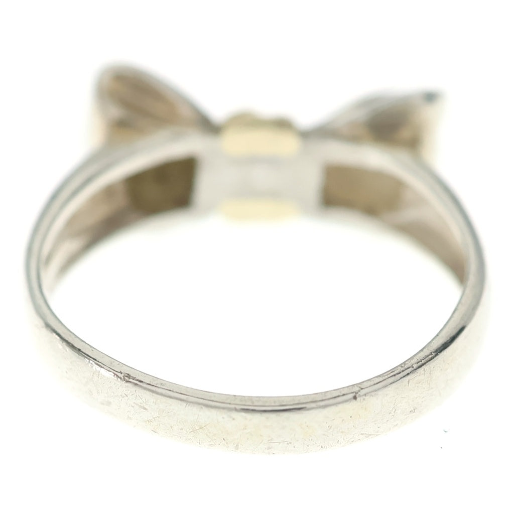 TIFFANY & Co.(ティファニー) リボン リング シルバー×ゴールド SV925 #12 レディース