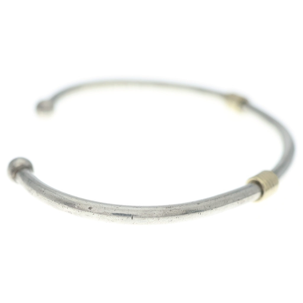 TIFFANY & Co.(ティファニー) バンドウィズ バングル ブレスレット Ag925/K18YG シルバー/イエローゴールド