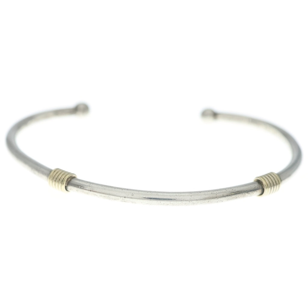 TIFFANY & Co.(ティファニー) バンドウィズ バングル ブレスレット Ag925/K18YG シルバー/イエローゴールド