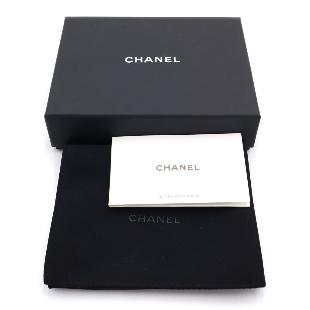 CHANEL(シャネル) マトラッセ ココマーク カードケース フラグメント キャビアスキン ブラック ゴールド金具 AP4091 レディース