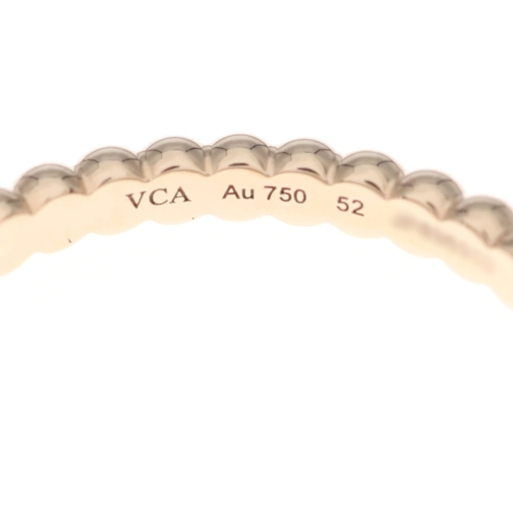 Van Cleef & Arpels(ヴァンクリーフアンドアーペル) ペルレ ミディアム リング ピンクゴールド Au750PG #52 レディース