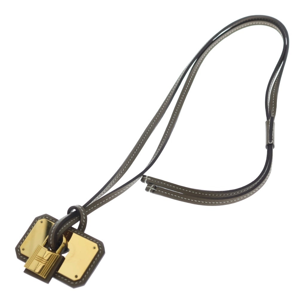 HERMES(エルメス) オーケリーGM ネックレス ゴールド金具 エトゥープ D刻印 レディース