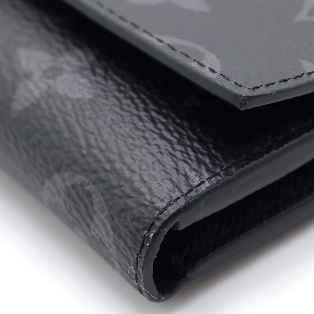 LOUIS VUITTON(ルイヴィトン) モノグラム エクリプス ヴィクターウォレット レザー ブラック M12598