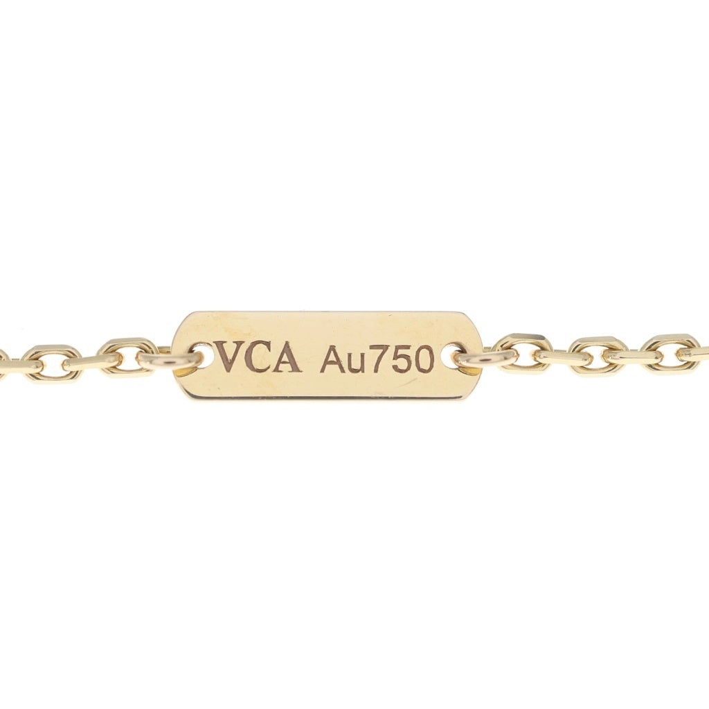 Van Cleef & Arpels(ヴァンクリーフアンドアーペル) ヴィンテージアルハンブラ オニキス 1Pダイヤ ネックレス ペンダント チェーン 2016年ホリデー限定 ピンクゴールド Au750PG JE687733 レディース