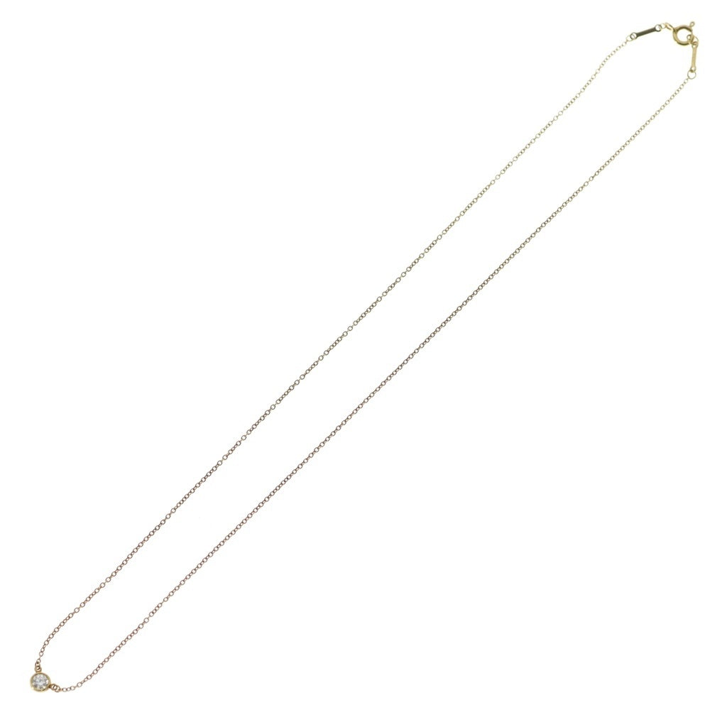 TIFFANY & Co.(ティファニー) バイザヤード 1Pダイヤ ネックレス ペンダント チェーン ゴールド Au750YG レディース