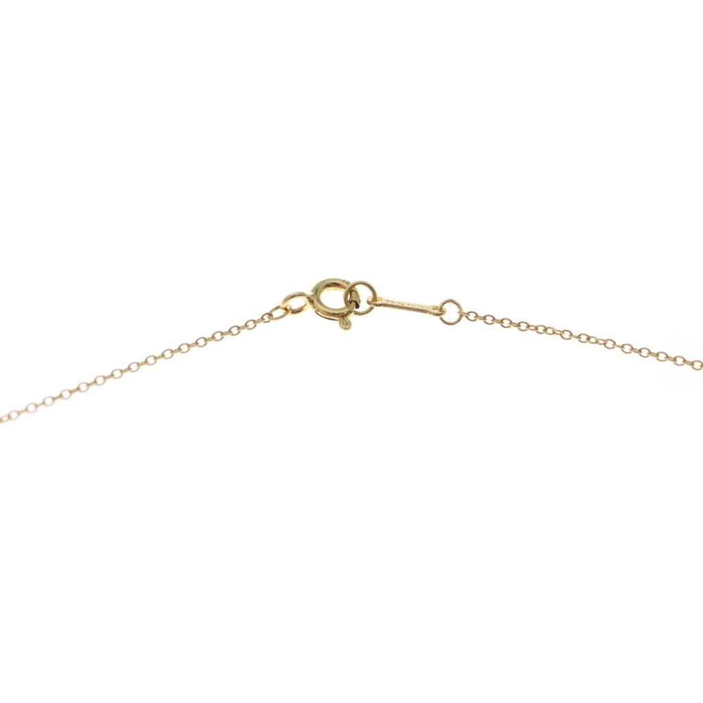 TIFFANY & Co.(ティファニー) パロマピカソ オリーブリーフ アメジスト ネックレス ペンダント チェーン イエローゴールド×パープル Au750YG レディース