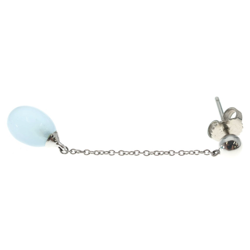 TIFFANY & Co.(ティファニー) レインボードロップ アクアマリン ピアス ホワイトゴールド×ライトブルー Au750WG