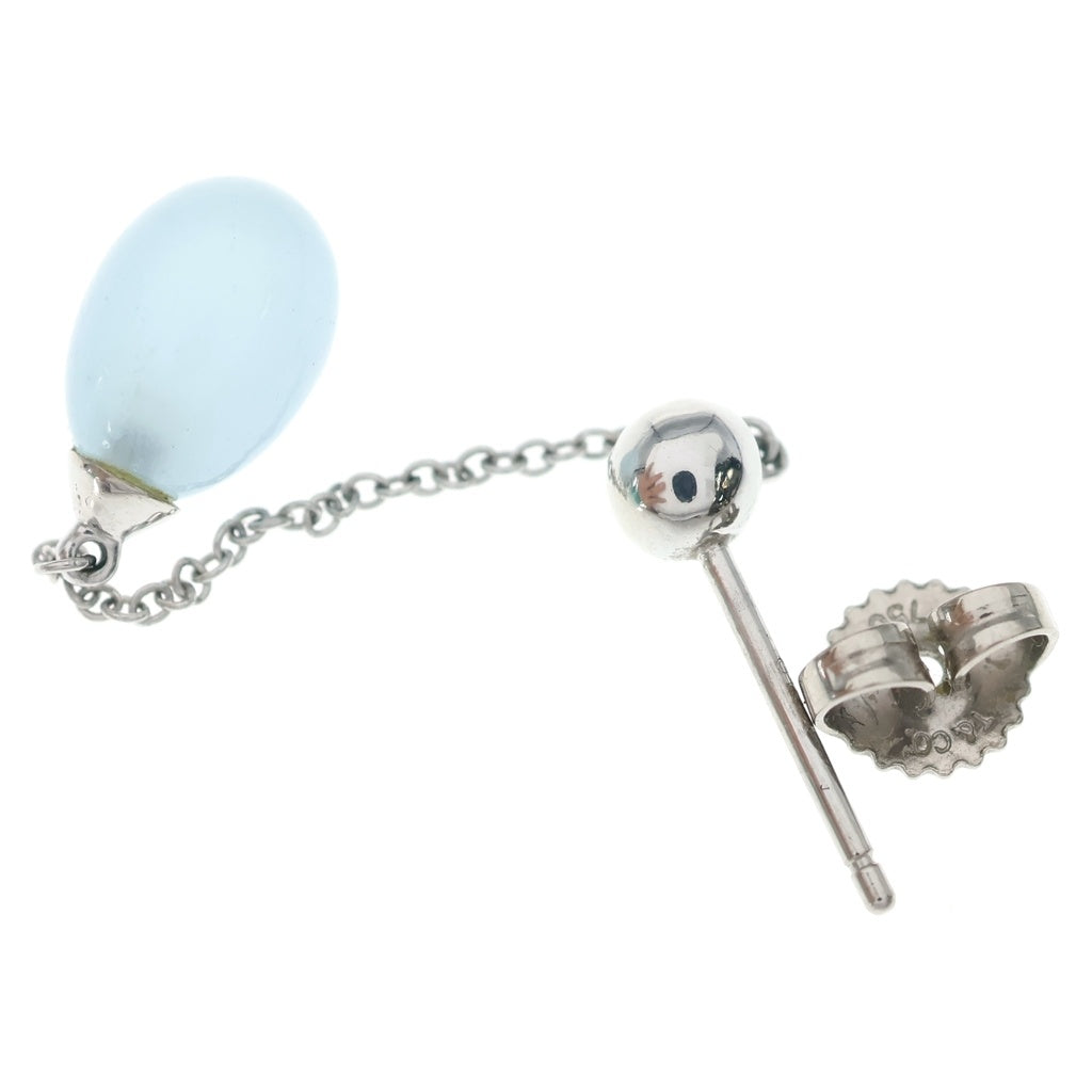 TIFFANY & Co.(ティファニー) レインボードロップ アクアマリン ピアス ホワイトゴールド×ライトブルー Au750WG