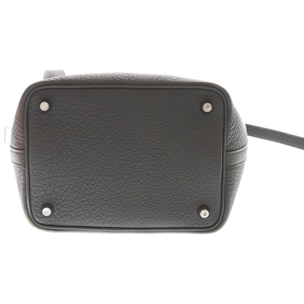 HERMES(エルメス) ピコタンロックPM グリメイヤー トリヨン SV金具 U刻印 箱 レディース