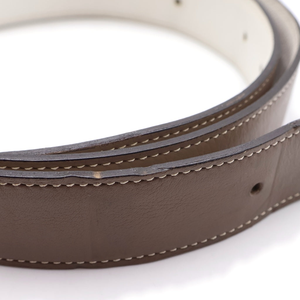 HERMES(エルメス) コンスタンス Hストリエ ベルト エトゥープ GD金具 レディース