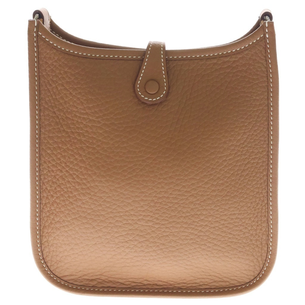 HERMES(エルメス) エブリンTPM ゴールド トリヨンクレマンス レザー ショルダーバッグ シルバー金具 ブラウン K刻印 レディース