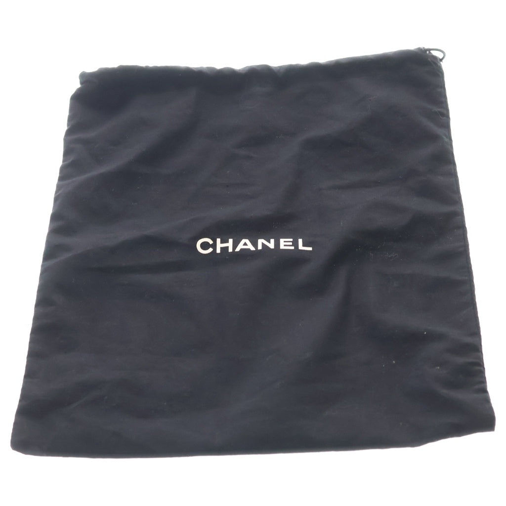 CHANEL(シャネル) CCフィグリー マトラッセ ココマーク チェーンショルダー ゴールド金具 キャビアスキン ベージュ/ブラック レディース