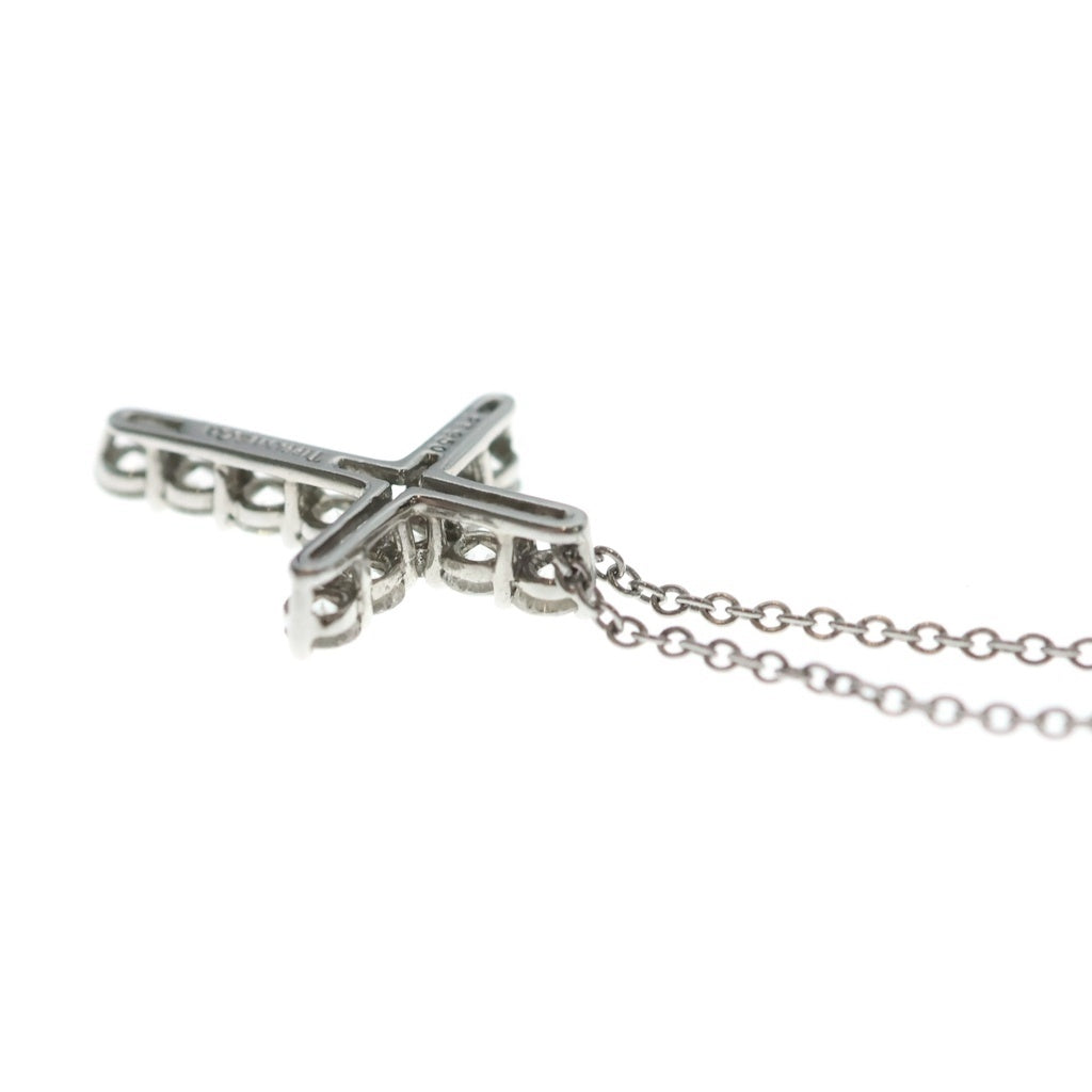 TIFFANY & Co.(ティファニー) スモールクロス ダイヤ ネックレス ペンダント pt950 プラチナ レディース