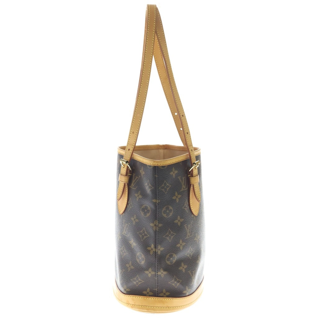 LOUIS VUITTON(ルイヴィトン) モノグラム バケットPM PVC レザー ショルダーバッグ ブラウン M42238 レディース