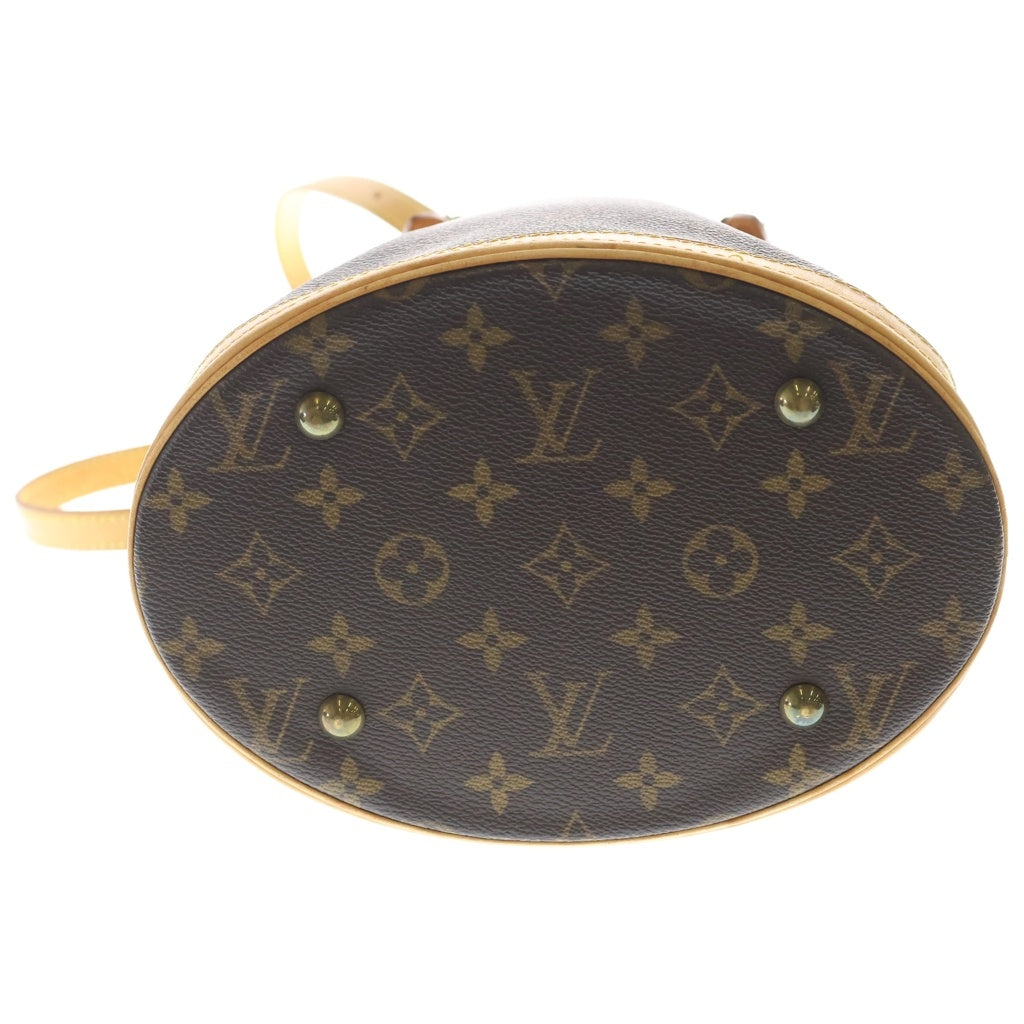 LOUIS VUITTON(ルイヴィトン) モノグラム バケットPM PVC レザー ショルダーバッグ ブラウン M42238 レディース