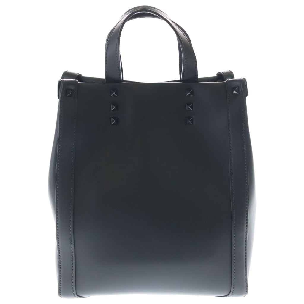 VALENTINO(ヴァレンティノ) VLTN ロックスタッズ レザー 2WAY ハンド ショルダーバッグ ブラック レディース