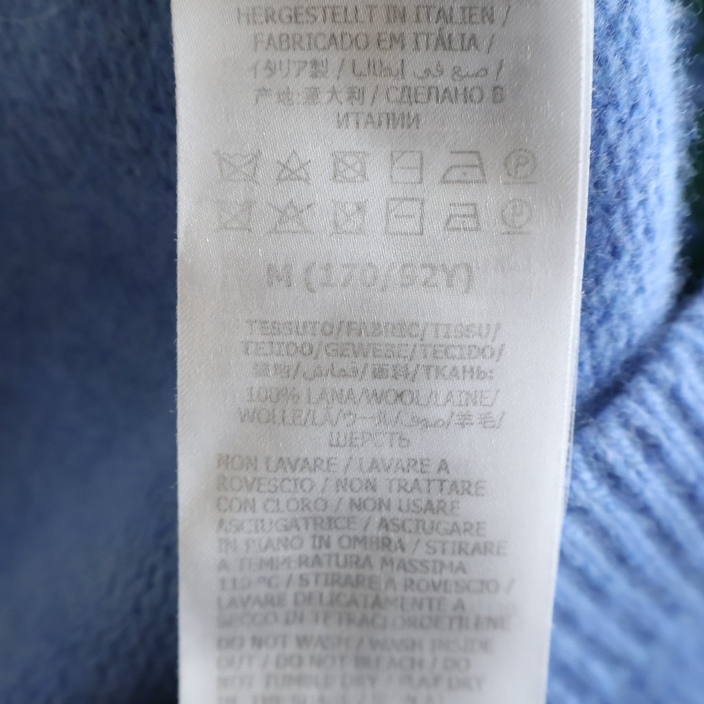 GUCCI(グッチ) チェリー柄 半袖ウールニットセーター ライトブルー #M 631467 レディース