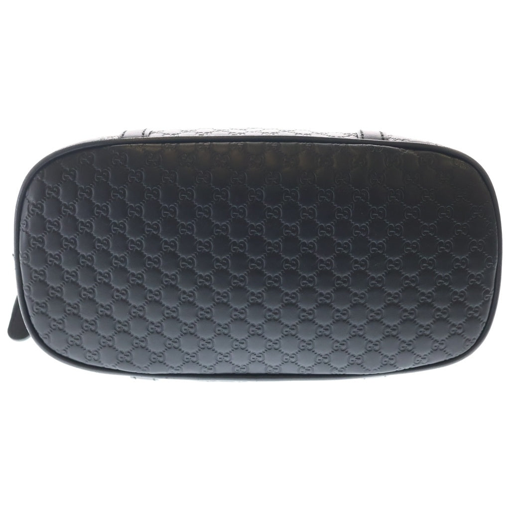 GUCCI(グッチ) マイクログッチシマ ハンド ショルダーバッグ 2WAY レザー ブラック 449654 レディース