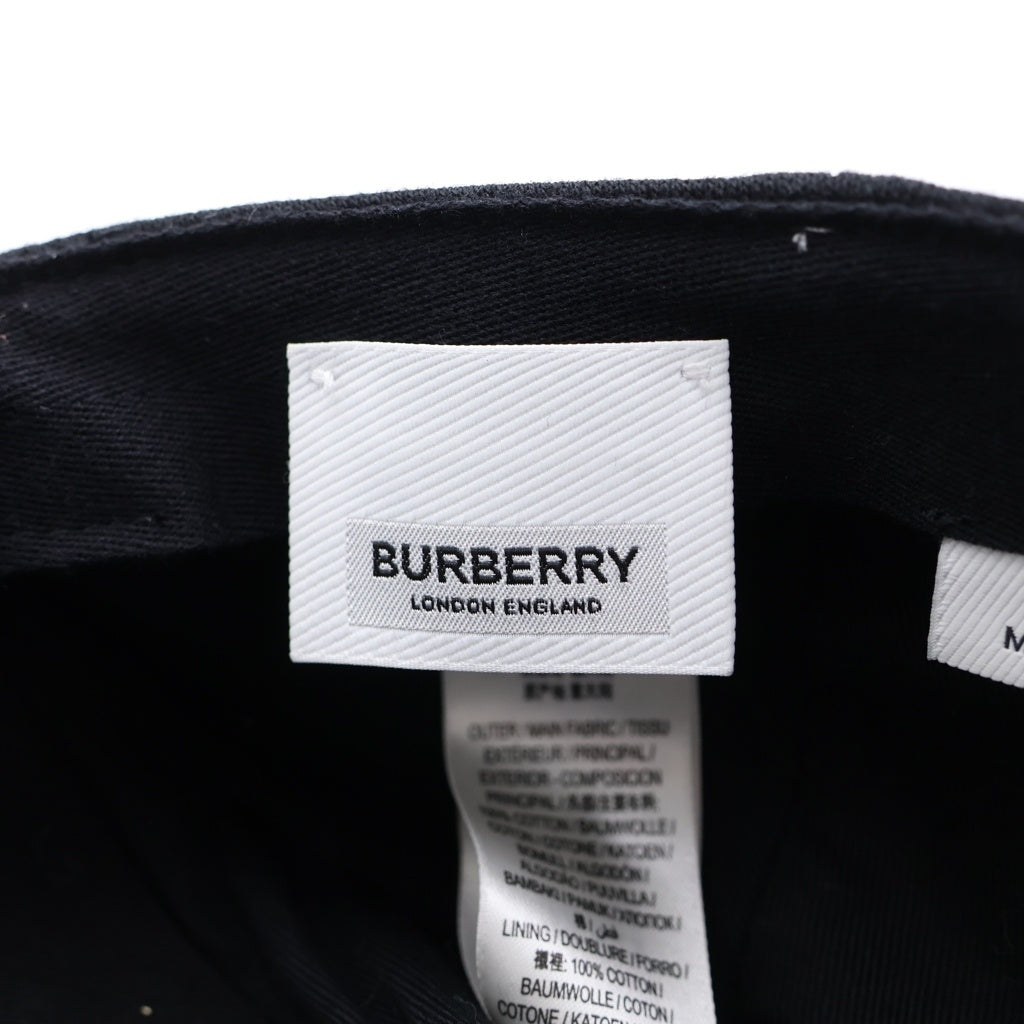 BURBERRY(バーバリー) JERSEY TB エンボスロゴ ベースボールキャップ 帽子 コットン ブラック ITFACPRO15CHI