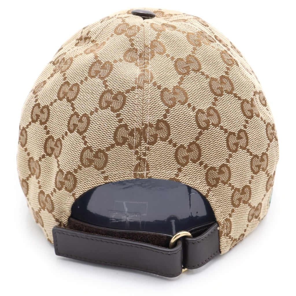 GUCCI(グッチ) GGキャンバス ベースボールキャップ 帽子 ロゴ シェリーライン ブラウン 200035 KQWBG