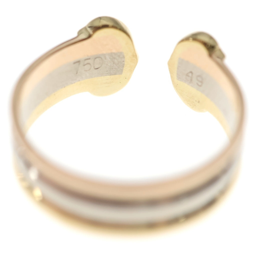 Cartier(カルティエ) 2C リング イエローゴールド×ホワイトゴールド×ピンクゴールド 750YG/PG/WG #49 レディース