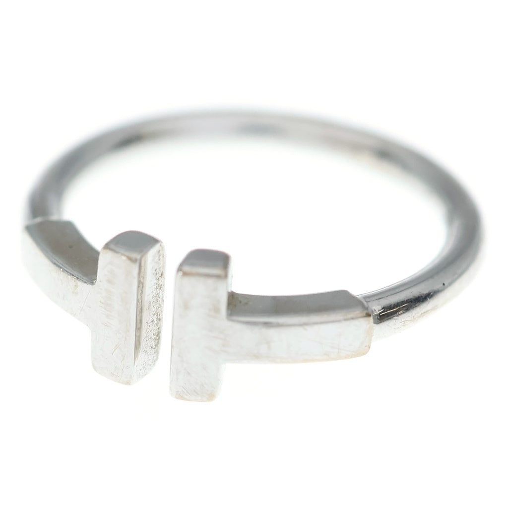 TIFFANY & Co.(ティファニー) Tワイヤー リング ホワイトゴールド Au750WG #8 レディース