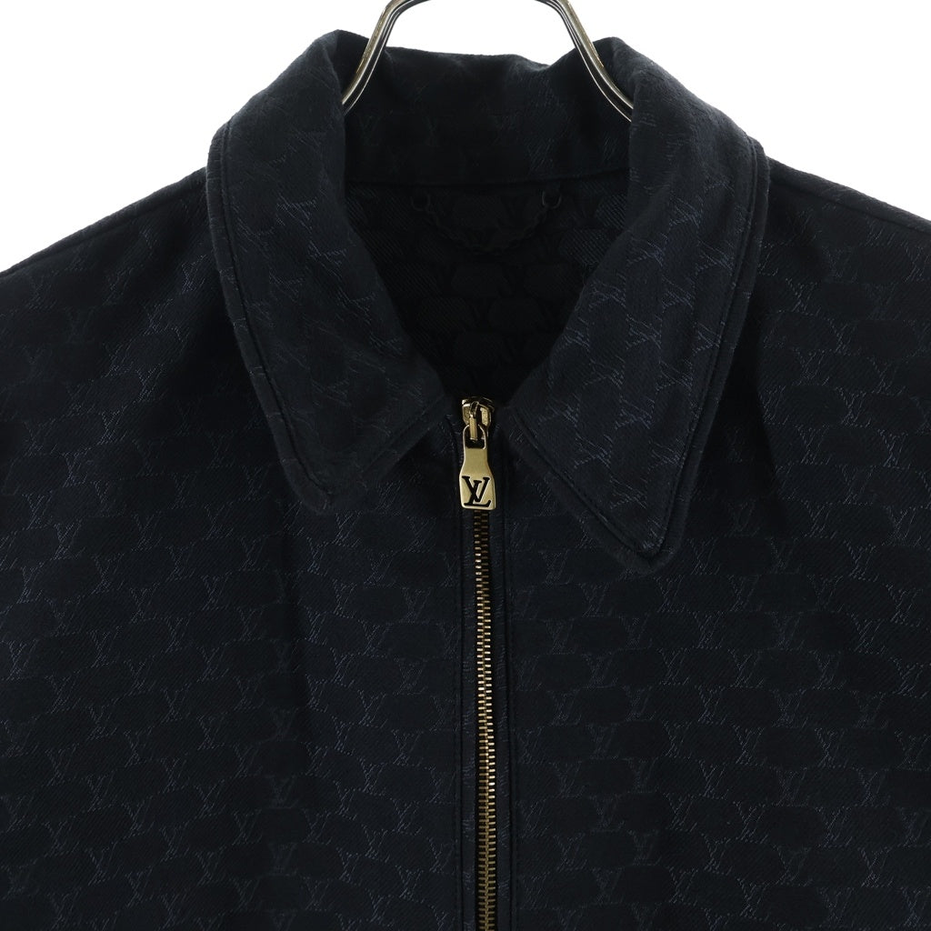 LOUIS VUITTON(ルイヴィトン) 24AW LVロゴ コットン×ポリエステル デニムジャケット アウター #48 ブラック RM242MM
