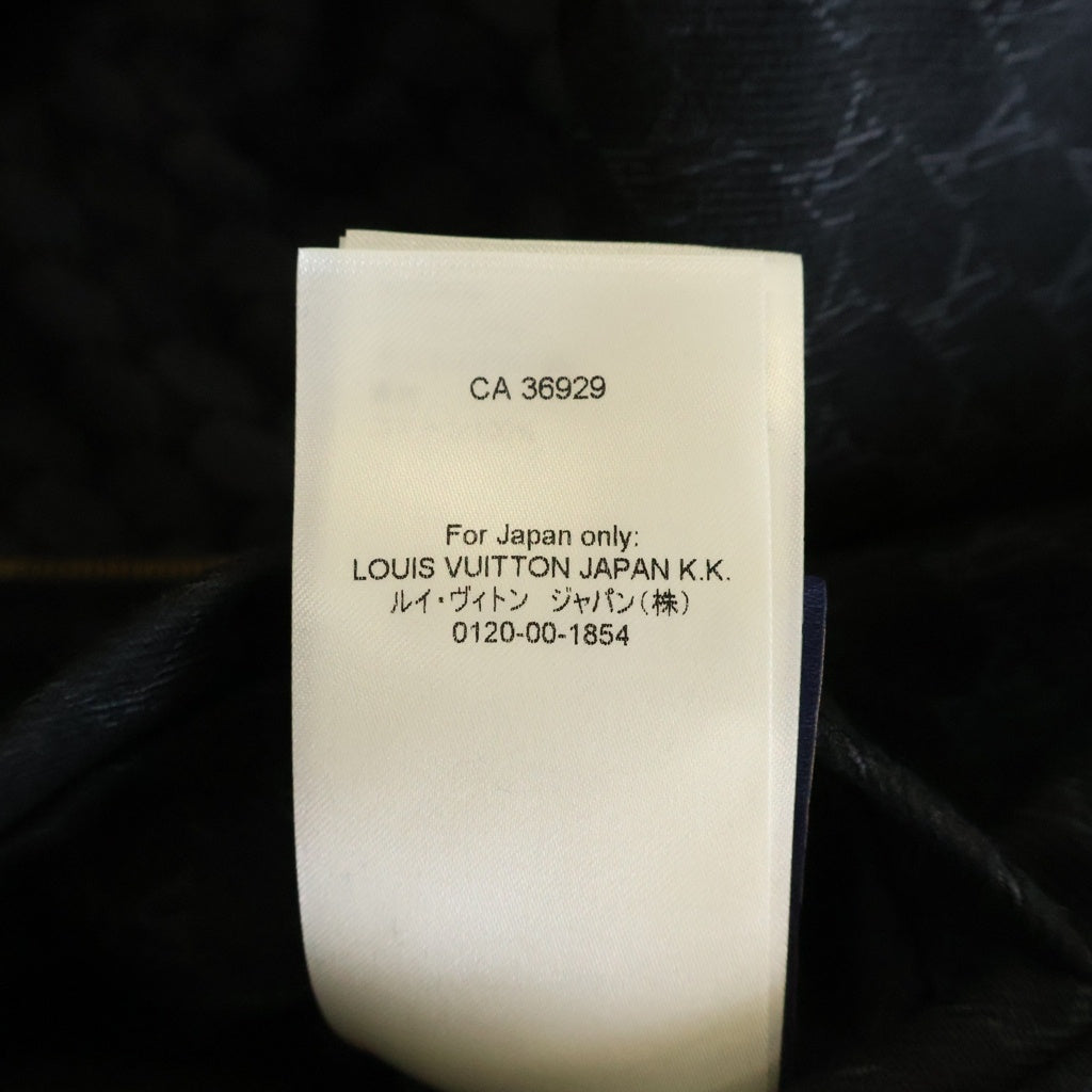 LOUIS VUITTON(ルイヴィトン) 24AW LVロゴ コットン×ポリエステル デニムジャケット アウター #48 ブラック RM242MM