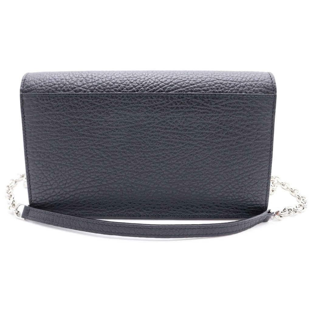 Maison Martin Margiela(メゾンマルタンマルジェラ) Maison Margiela チェーンウォレット ショルダーバッグ 4ステッチ レザー ブラック SA3UI0008 レディース