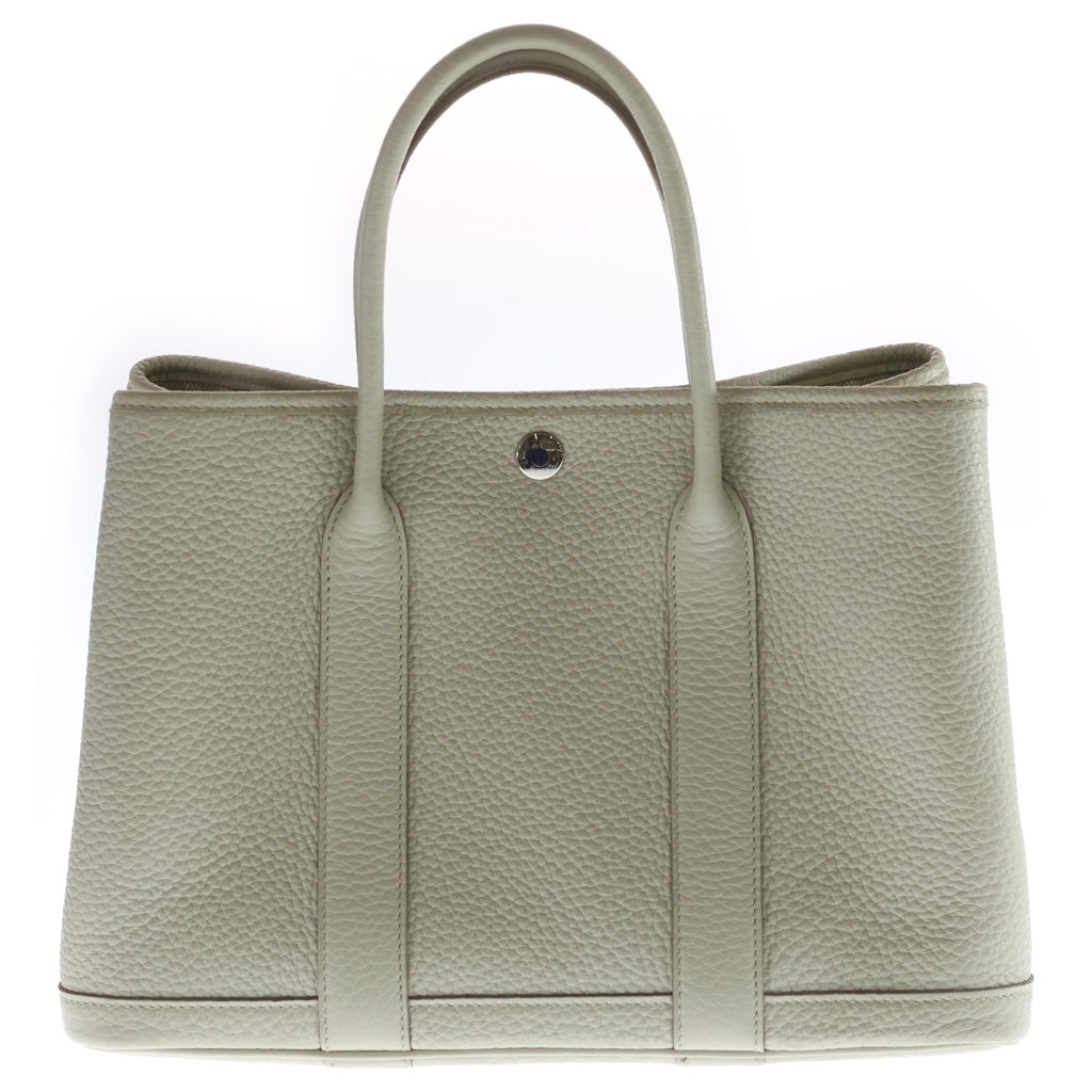 HERMES(エルメス) ガーデンパーティ30 ネゴンダ シルバー金具 ハンドバッグ トートバッグ B刻印 べトン レディース