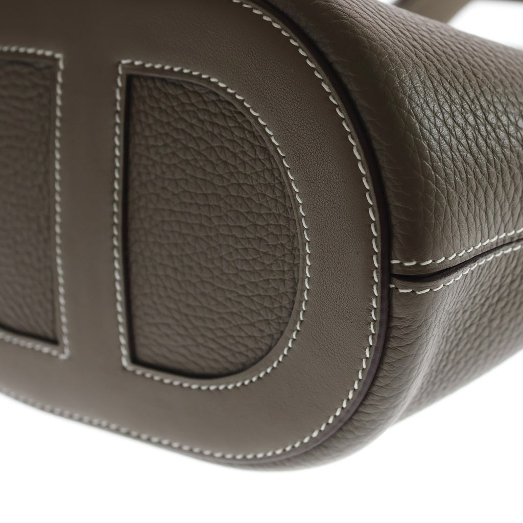 HERMES(エルメス) インザループ18 トリヨンクレマンス ゴールド金具 B刻印 ハンドバッグ エトゥープ レディース