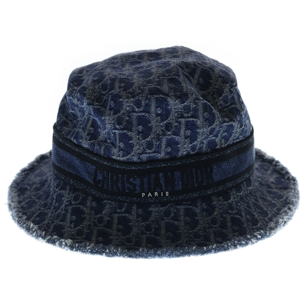 Christian Dior(クリスチャンディオール) D-BOBBY Bucket Hat ディーボビーバケットハット デニム ロゴ ブルー CPB06134EDOB