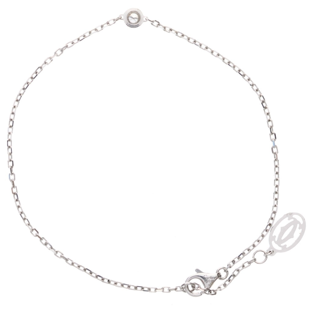 Cartier(カルティエ) ダムール SM ブレスレット 1Pダイヤモンド 18KWG ホワイトゴールド レディース