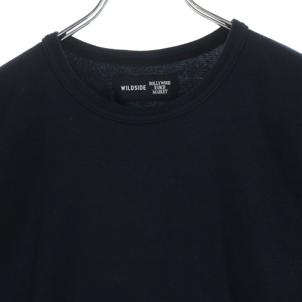 Yohji Yamamoto(ヨウジヤマモト) Yohji Yamamoto ヨウジヤマモト WILDSIDE × HOLLYWOOD RANCH MARKET ハリウッドランチマーケット コラボ Tシャツ 半袖 ブラック Sサイズ