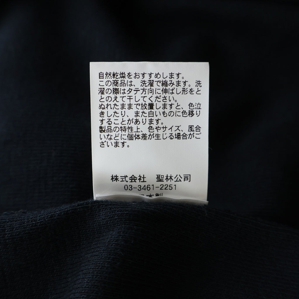 Yohji Yamamoto(ヨウジヤマモト) Yohji Yamamoto ヨウジヤマモト WILDSIDE × HOLLYWOOD RANCH MARKET ハリウッドランチマーケット コラボ Tシャツ 半袖 ブラック Sサイズ