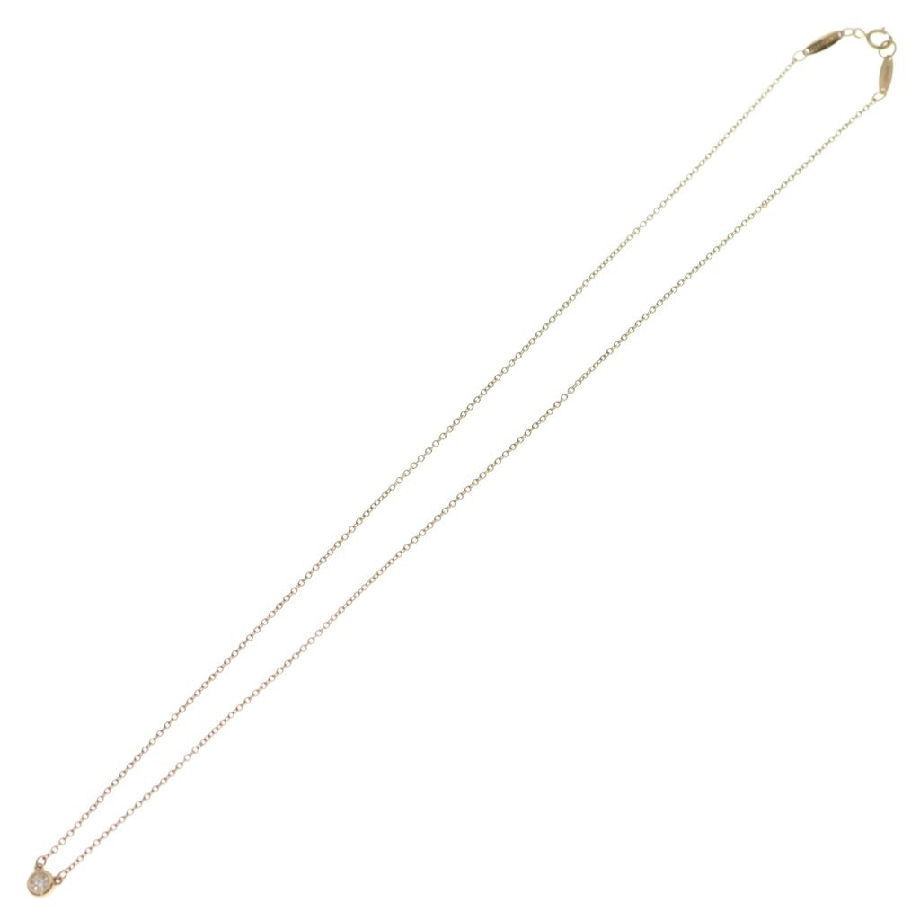 TIFFANY & Co.(ティファニー) バイザヤード 1Pダイヤ ネックレス ペンダント チェーン ピンクゴールド 750PG レディース