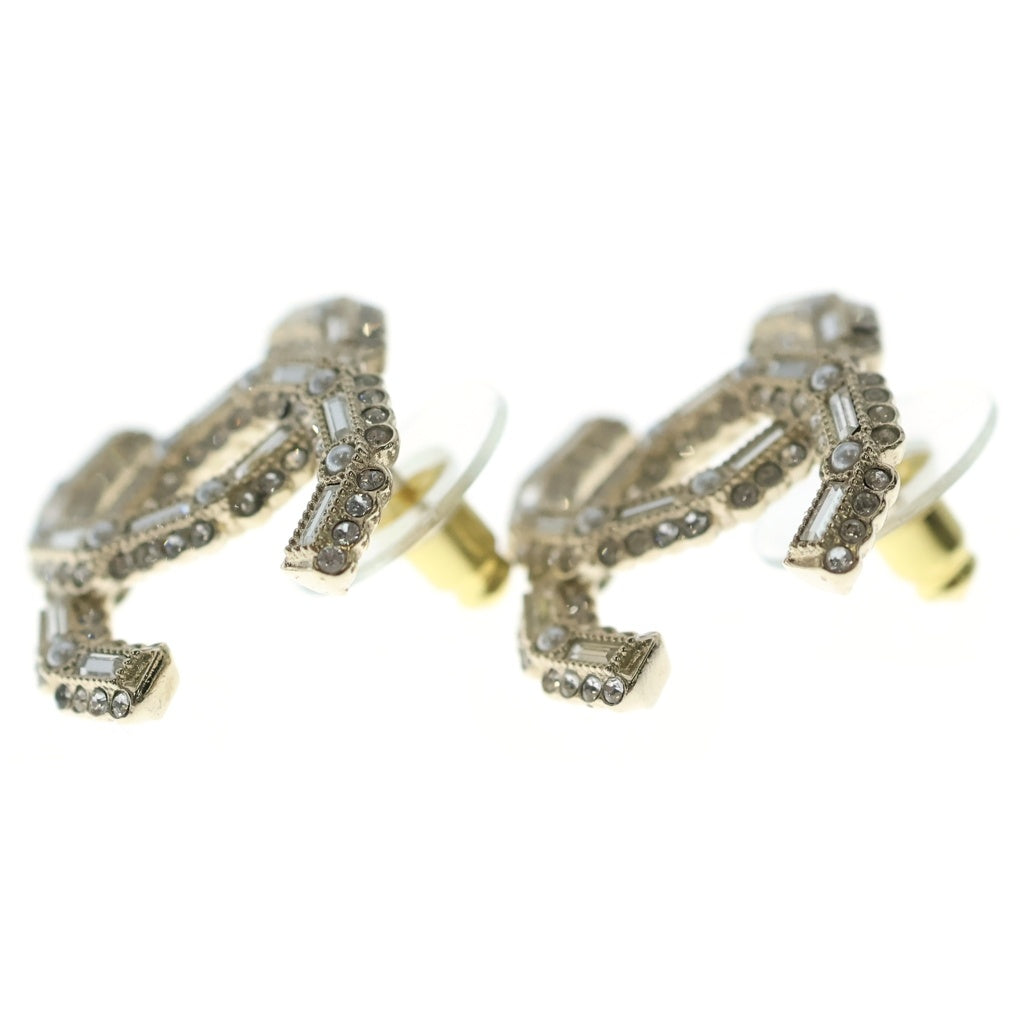 CHANEL(シャネル) ココマーク ピアス ラインストーン フェイクパール ホワイトゴールド A22K レディース