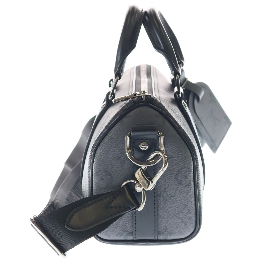 LOUIS VUITTON(ルイヴィトン) モノグラム エクリプス シティ キーポル PVC レザー 2WAY ハンドバッグ ショルダーバッグ ICタイプ ブラック M45936 レディース