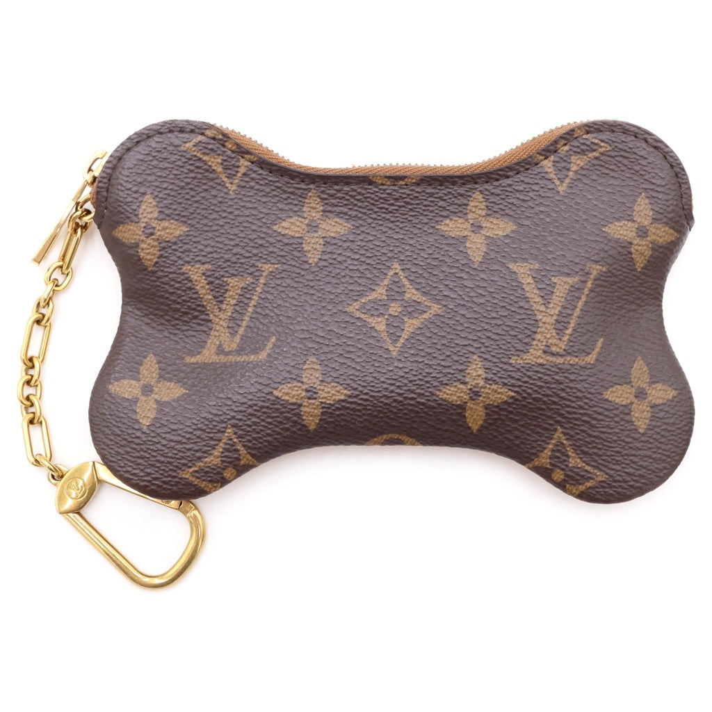 LOUIS VUITTON(ルイヴィトン) モノグラム ボーン キーポーチ PVC レザー コインケース ブラウン M12616 レディース